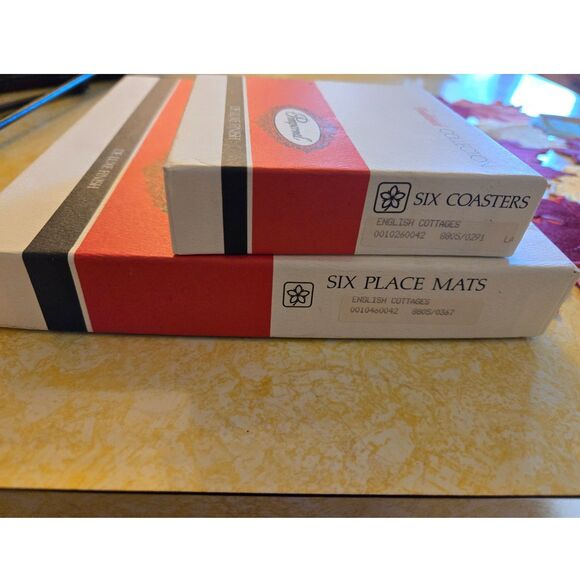 Vintage Pimpernel Placemats and Coasters Set of 6 each Mint Condition - Picture 9 of 10